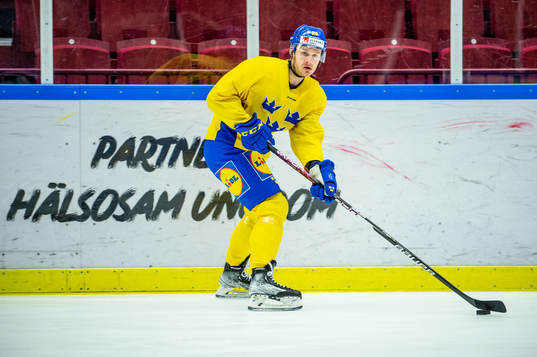 Lucas Wallmark of Sweden at a practice session
