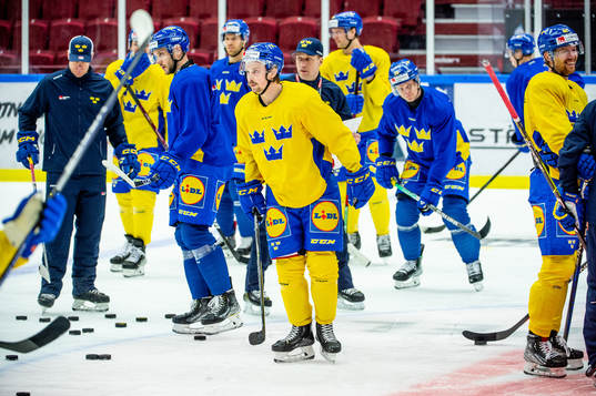 Jonathan Dahlén of Sweden at a practice session