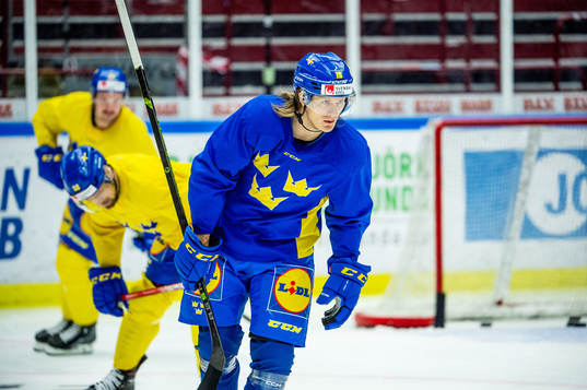 Marcus Sörensen of Sweden at a practice session
