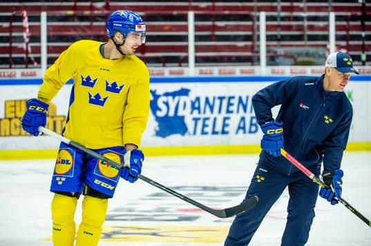 Hardy Häman Aktell and assistant coach Nicklas Rahm of