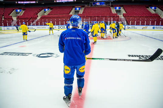 Anton Bengtsson of Sweden at a practice session