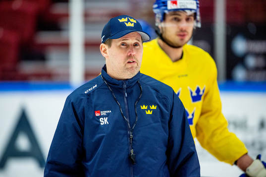 Assistant coach Stefan Klockare of Sweden of Sweden at a