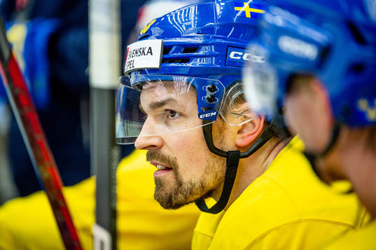 Anton Lander of Sweden at a practice session