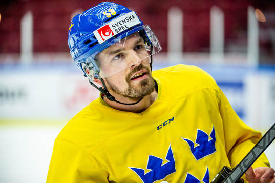 Anton Lander of Sweden at a practice session