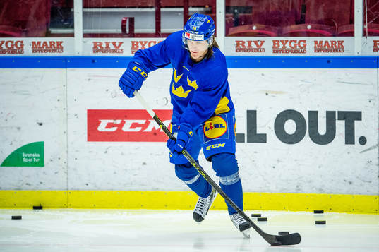 Marcus Sörensen of Sweden at a practice session