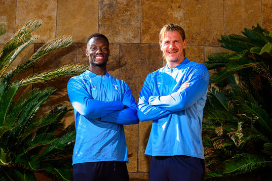 Johan Dahlin och Ismael Diawara