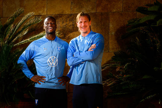 Johan Dahlin och Ismael Diawara