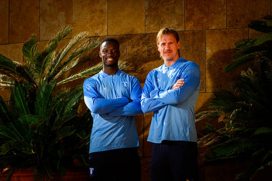 Johan Dahlin och Ismael Diawara