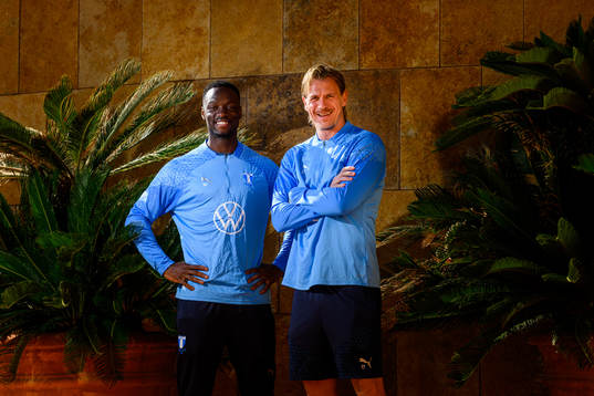 Johan Dahlin och Ismael Diawara