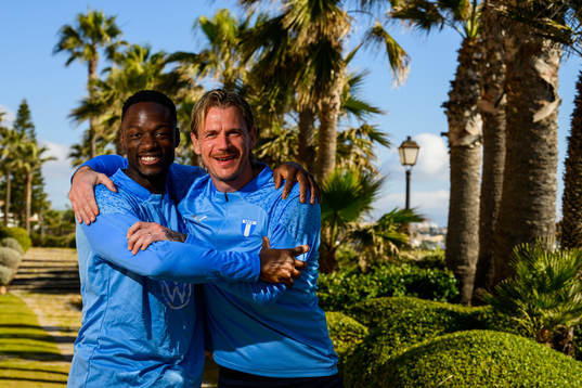 Johan Dahlin och Ismael Diawara