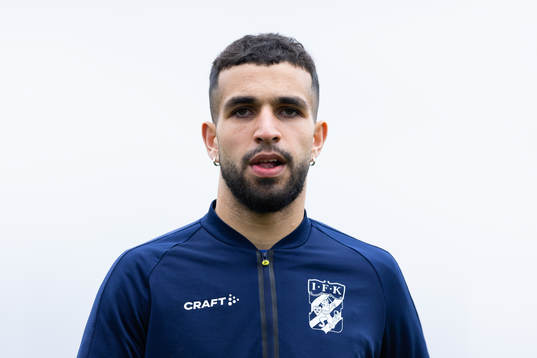IFK Göteborgs Alai Hussain Ghasem innan  träningsmatchen
