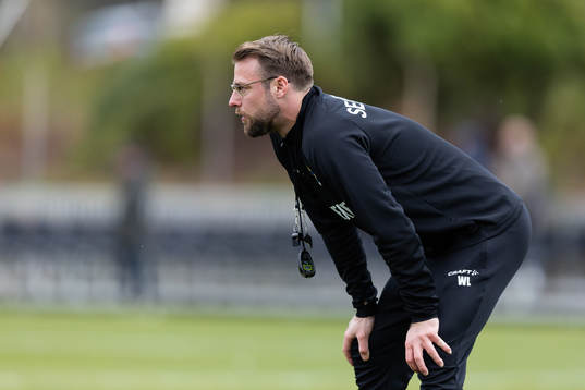 IFK Göteborgs assisterande tränare William Lundin innan