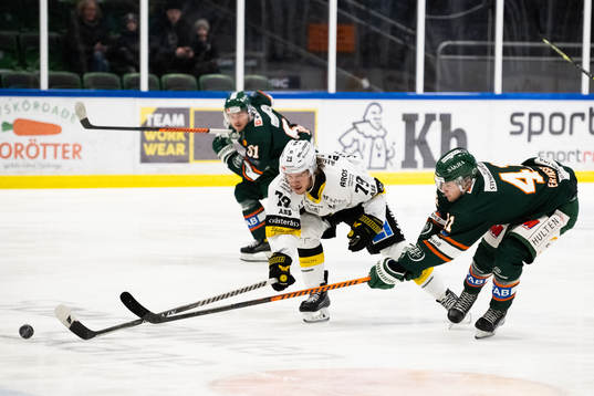 Kristianstads Melker Eriksson och Västerås Gabriel Kangas