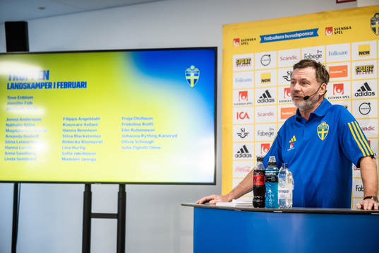 Peter Gerhardsson, head coach of the Swedish women’s