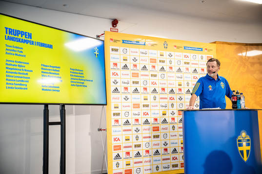 Peter Gerhardsson, head coach of the Swedish women’s
