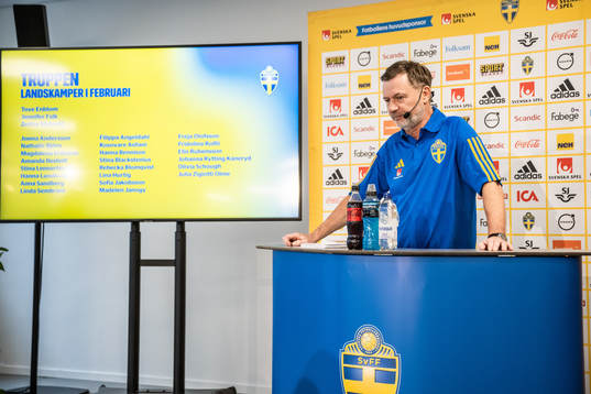 Peter Gerhardsson, head coach of the Swedish women’s