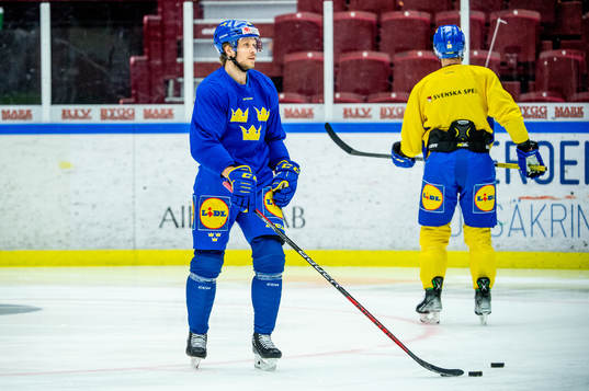 Jacob de la Rose of Sweden at a practice session