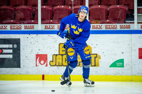 Marcus Sörensen of Sweden at a practice session
