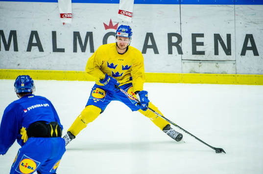 Lucas Wallmark of Sweden at a practice session