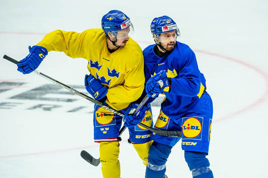 Jonathan Dahlén and Lukas Bengtsson of Sweden at a