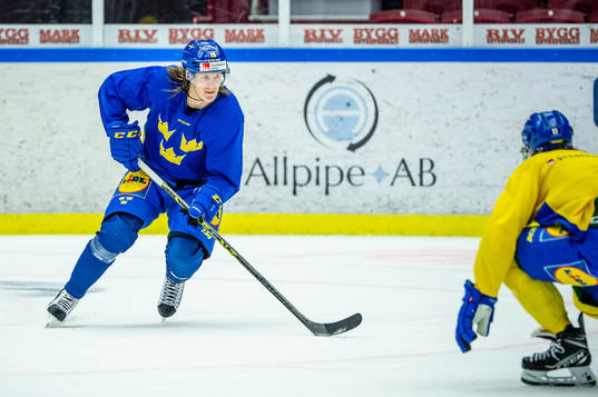 Marcus Sörensen of Sweden at a practice session
