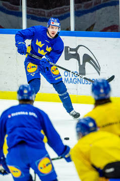 Pär Lindholm of Sweden at a practice session