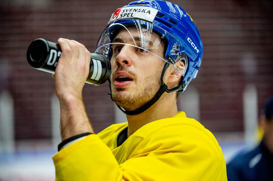 Hardy Häman Aktell of Sweden at a practice session