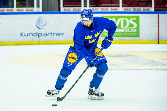 Lukas Bengtsson of Sweden at a practice session