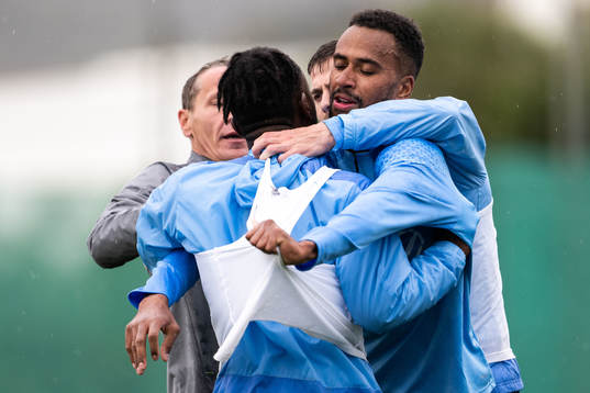 Mohamed Buya Turay, Isaac Kiese Thelin och  Patriot Sejdiu