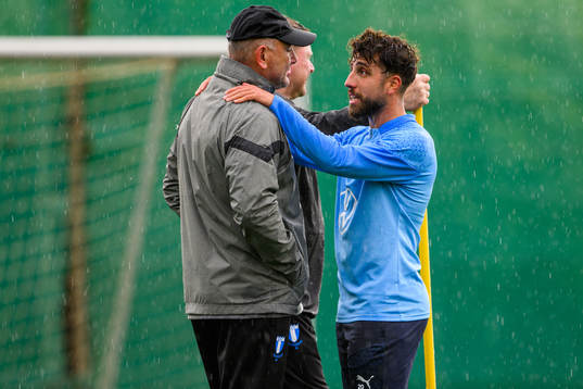 Målvaktstränare Jonnie Fedel och Moustafa Zeidan