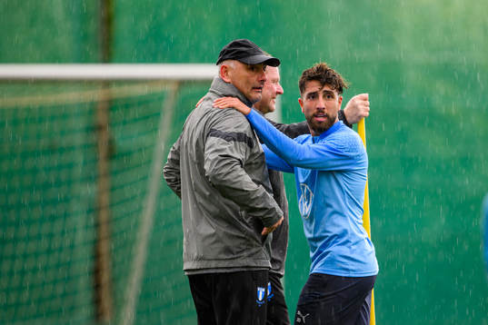Målvaktstränare Jonnie Fedel och Moustafa Zeidan