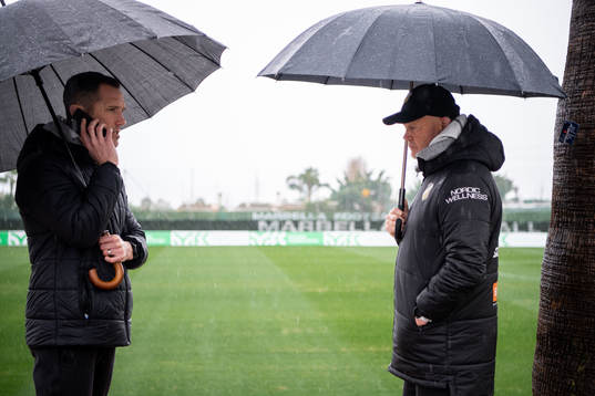 Sports director Martin Eriksson and head coach Per-Mathias