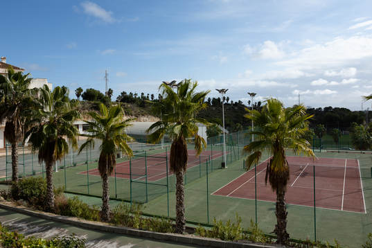 Tennisplaner på Campoamor Golf Resort som IFK Göteborg