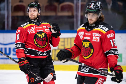 Luleås Einar Emanuelsson och Mario Kempe deppar