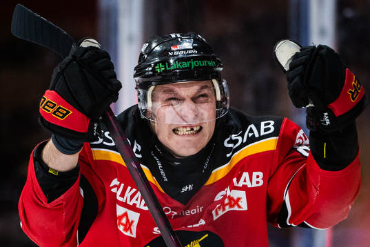 Luleås Joonas Rask jublar