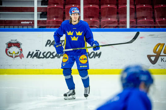 Marcus Sörensen of Sweden at a practice session