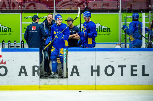 Theodor Lennström and Dennis Rasmussen of Sweden at a