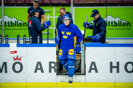 Anton Bengtsson of Sweden at a practice session