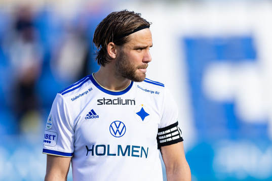 Norrköpings Christoffer Nyman innan  träningsmatchen i