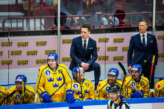 Head coach Sam Hallam and assistant coach Nicklas Rahm and
