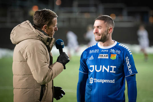 GP´s Simon Pettersson Intervjuvar GAIS målvakt Mergim