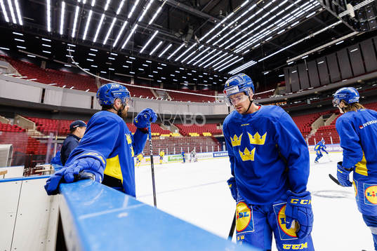 Emil Djuse of Sweden at a practice session ahed of the