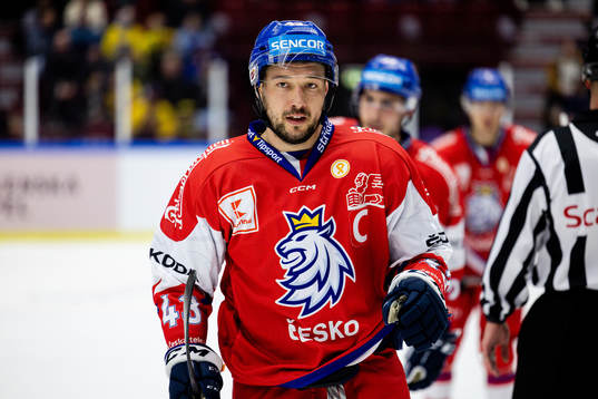 Jan Kovar of Czech Republic celebrates the 0-1 goal