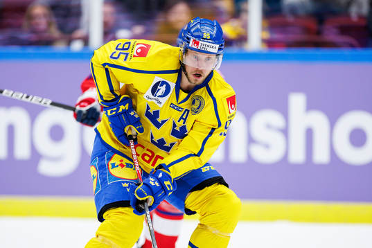 during the Beijer Hockey Games between Sweden and Czech