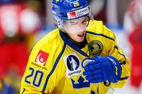 André Petersson of Sweden in pain
