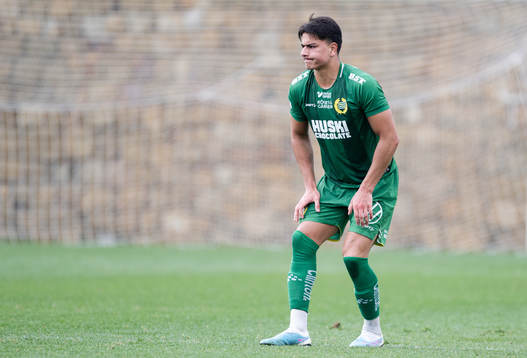 Jusef Erabi of Hammarby in pain