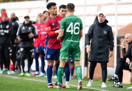 Noah John Åstrand of Hammarby and Cerrillo Edwin of Dallas