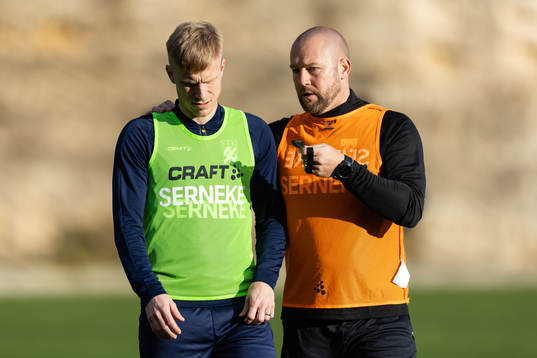 IFK Göteborgs Oscar Wendt och målvaktstränare Lee Baxter