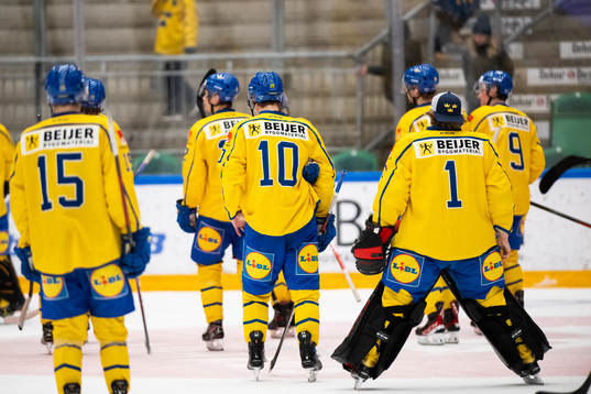 Players of Sweden looks dejected