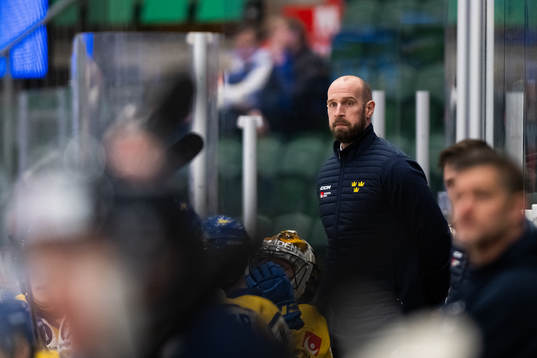 Assistant coach Robin Jonsson of Sweden